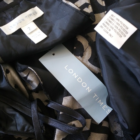 LONDON TIMES DRESS. Size 2 NWT - Picture 7 of 8